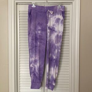 Purple Tie-Dye Jogger Pants